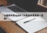 小程序開(kāi)發(fā)appid（小程序開(kāi)發(fā)費(fèi)用一覽表）