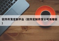 軟件開發(fā)定制平臺（軟件定制開發(fā)公司有哪些）