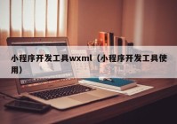 小程序開發(fā)工具wxml（小程序開發(fā)工具使用）