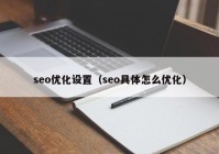 seo優(yōu)化設(shè)置（seo具體怎么優(yōu)化）